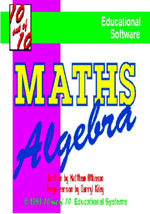 Download 10 Out Of 10 - Maths Algebra_Disk2 Rom