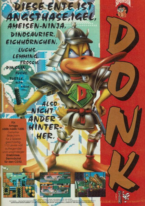 Download Donk! - The Samurai Duck! (OCS & AGA) Disk3 Rom
