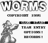 Worms (Europe) on gb rom