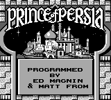 Prince of Persia (Japan) on gb rom