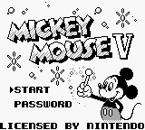Mickey Mouse V (Japan) rom