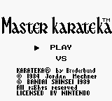 Master Karateka (Japan) rom