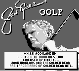 Jack Nicklaus Golf (France) on gb rom