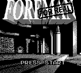 Foreman for Real (Japan) on gb rom