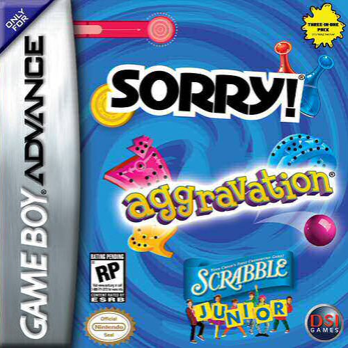 Sorry, Aggravation, Scrabble Junior (U)(Fonz) rom
