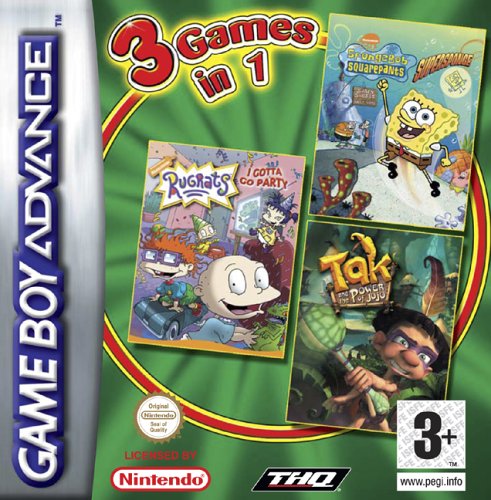 3 in 1 - Rugrats, SpongeBob, Tak (E)(Independent) rom