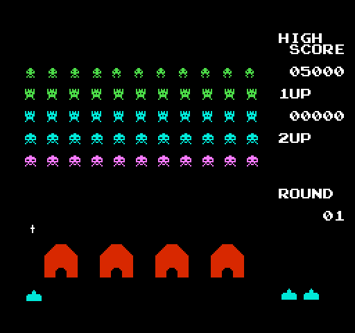 Space Invaders on nes rom