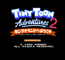 Tiny Toon Adventures 2 - Montana Land he Youkoso (Japan) rom