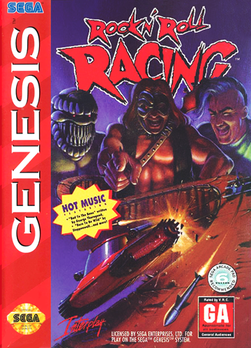 Rock n' Roll Racing on sega rom