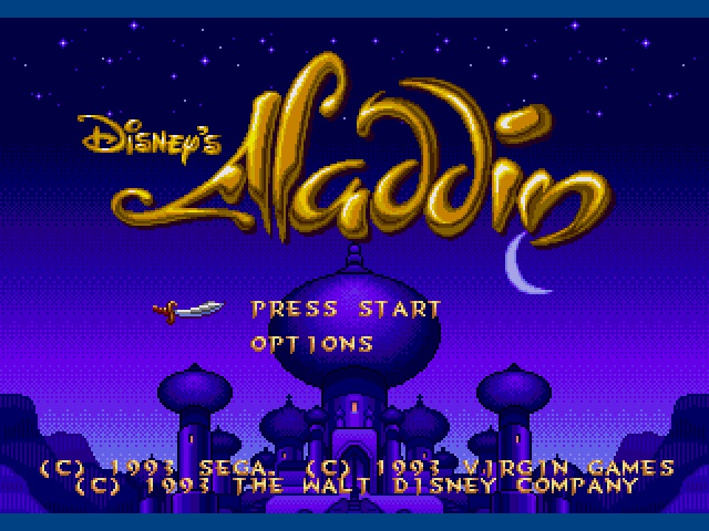 Aladdin on sega rom
