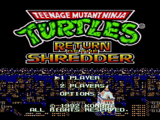 Teenage Mutant Ninja Turtles - Return of the Shredder (Japan) rom