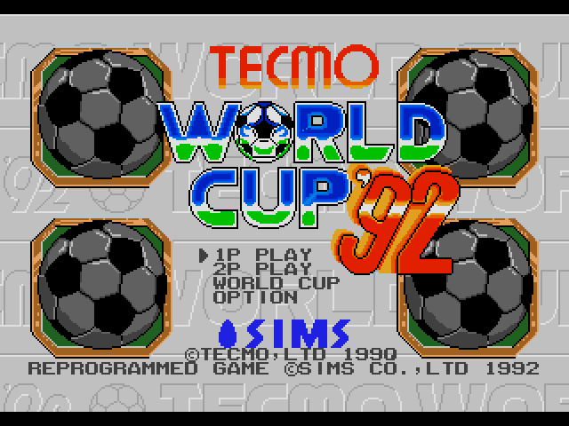 Tecmo World Cup '92 (Japan) rom