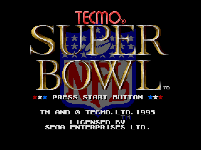 Tecmo Super Bowl (Japan) on sega rom