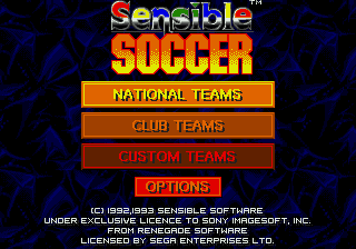 Sensible Soccer (Europe) (En,Fr,De,It) on sega rom