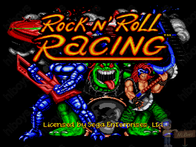 Rock n' Roll Racing (Europe) on sega rom