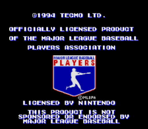 Tecmo Super Baseball (Beta) rom