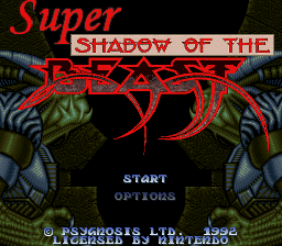 Super Shadow of the Beast (Proto) rom
