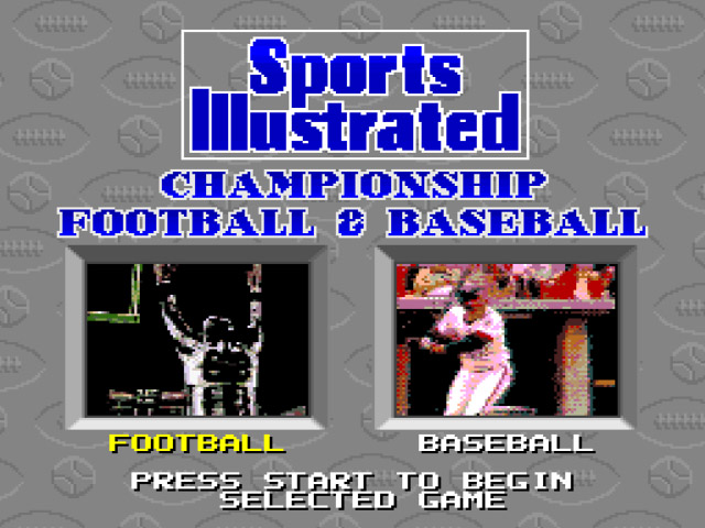 Sports Illustrated Championship Football & Baseball (Beta) rom