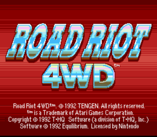 Road Riot 4WD (Beta) rom