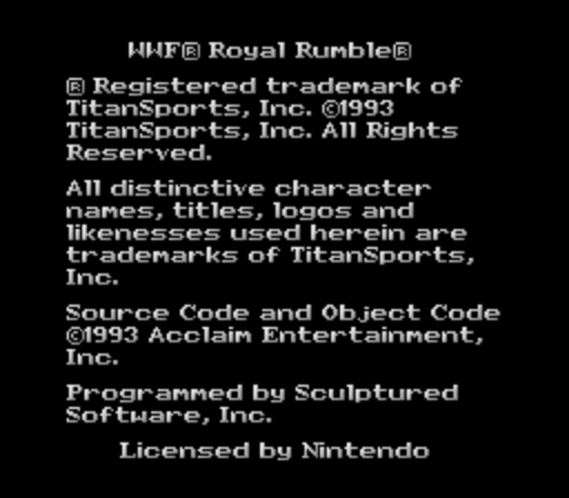 WWF Royal Rumble (Japan) rom