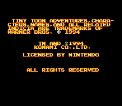 Tiny Toon Adventures - Wild & Wacky Sports (Europe) rom