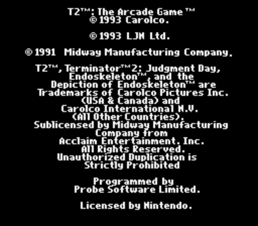 T2 - The Arcade Game (Europe) rom