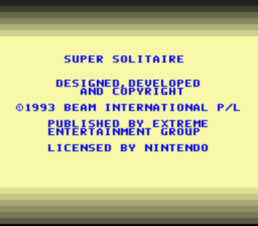 Super Solitaire (Europe) (En,Fr,De,Es,It) rom