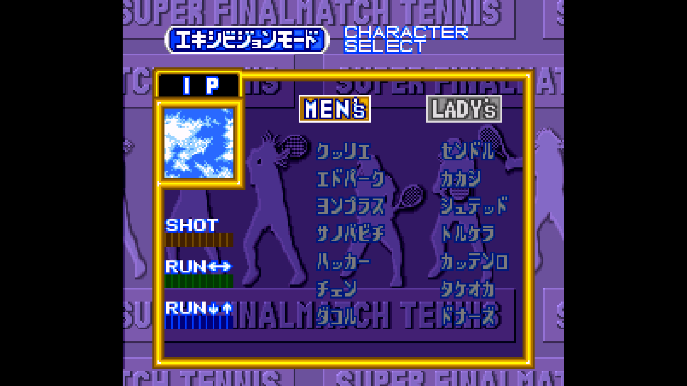 Super Final Match Tennis (Japan) rom
