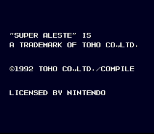 Super Aleste (Europe) rom