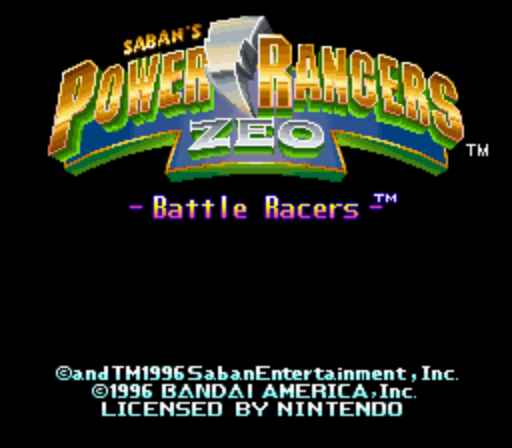 Power Rangers Zeo - Battle Racers (Europe) rom