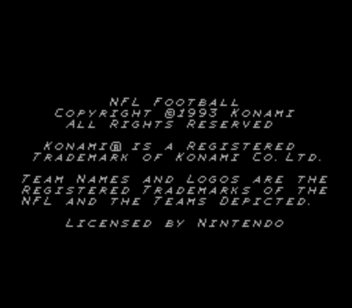 NFL Football (Europe) (Proto) rom