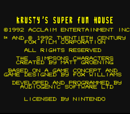 Krusty's Super Fun House (Europe) (Rev A) rom