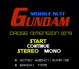 Kidou Senshi Gundam - Cross Dimension 0079 (Japan) [En by Aeon Genesis v1.0] (~Mobile Suit Gundam - Cross Dimension 0079) rom