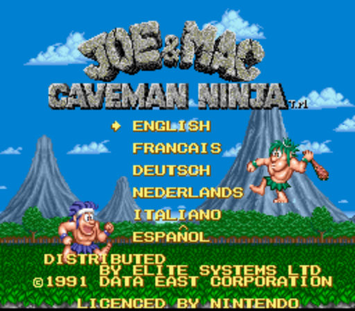 Joe & Mac - Caveman Ninja (Europe) (En,Fr,De,Es,It,Nl) (Beta) rom