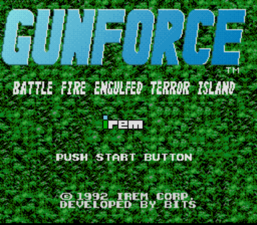 Gunforce - Battle Fire Engulfed Terror Island (Japan) rom